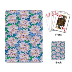 Plumeria Bouquet Exotic Summer Pattern  Playing Card