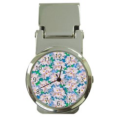 Plumeria Bouquet Exotic Summer Pattern  Money Clip Watches