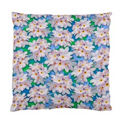 Plumeria Bouquet Exotic Summer Pattern  Standard Cushion Case (two Sides)