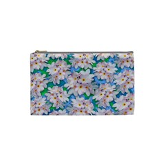 Plumeria Bouquet Exotic Summer Pattern  Cosmetic Bag (small) 