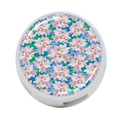 Plumeria Bouquet Exotic Summer Pattern  4-port Usb Hub (two Sides) 