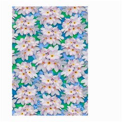 Plumeria Bouquet Exotic Summer Pattern  Small Garden Flag (two Sides) by BluedarkArt