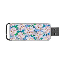 Plumeria Bouquet Exotic Summer Pattern  Portable Usb Flash (one Side) by BluedarkArt