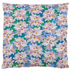 Plumeria Bouquet Exotic Summer Pattern  Standard Flano Cushion Case (two Sides) by BluedarkArt