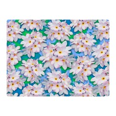 Plumeria Bouquet Exotic Summer Pattern  Double Sided Flano Blanket (mini)  by BluedarkArt