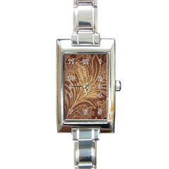 Beautiful Patterns Vector Rectangle Italian Charm Watch by Amaryn4rt