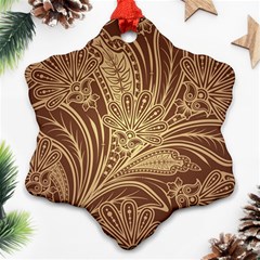 Beautiful Patterns Vector Snowflake Ornament (two Sides) by Amaryn4rt