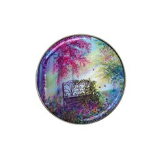 Bench In Spring Forest Hat Clip Ball Marker (10 Pack)