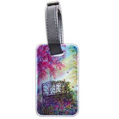 Bench In Spring Forest Luggage Tags (two Sides) by Amaryn4rt