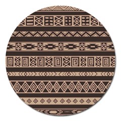 Ethnic Pattern Vector Magnet 5  (round)