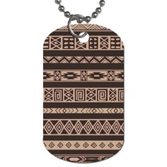 Ethnic Pattern Vector Dog Tag (one Side) by Amaryn4rt