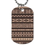 Ethnic Pattern Vector Dog Tag (One Side) Front