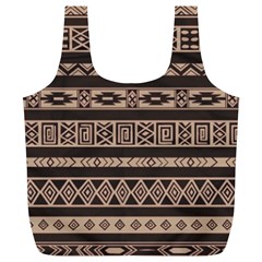 Ethnic Pattern Vector Full Print Recycle Bags (l) 