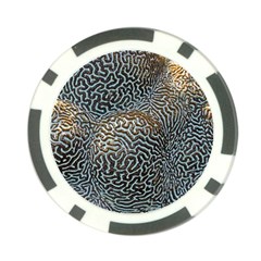 Coral Pattern Poker Chip Card Guard by Amaryn4rt