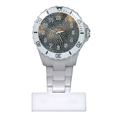 Coral Pattern Plastic Nurses Watch