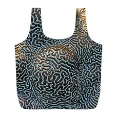 Coral Pattern Full Print Recycle Bags (l) 