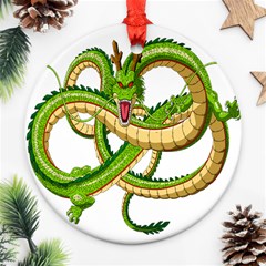 Dragon Snake Round Ornament (two Sides) by Amaryn4rt