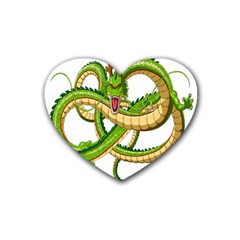 Dragon Snake Rubber Coaster (heart)  by Amaryn4rt