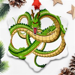 Dragon Snake Snowflake Ornament (two Sides) by Amaryn4rt