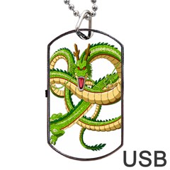 Dragon Snake Dog Tag Usb Flash (two Sides) by Amaryn4rt