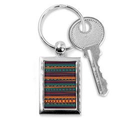 Ethnic Style Tribal Patterns Graphics Vector Key Chains (rectangle)  by Amaryn4rt