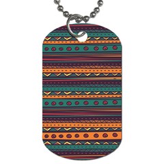 Ethnic Style Tribal Patterns Graphics Vector Dog Tag (one Side) by Amaryn4rt