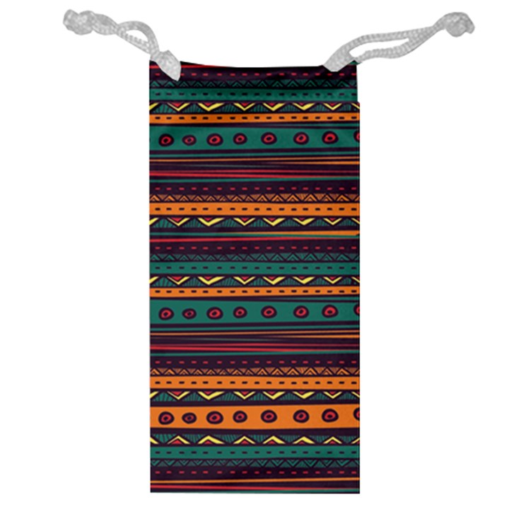 Ethnic Style Tribal Patterns Graphics Vector Jewelry Bag