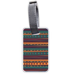 Ethnic Style Tribal Patterns Graphics Vector Luggage Tags (one Side)  by Amaryn4rt