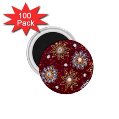 India Traditional Fabric 1 75  Magnets (100 Pack)  by Amaryn4rt