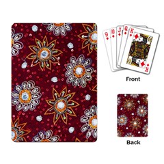 India Traditional Fabric Playing Card by Amaryn4rt