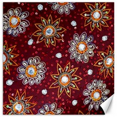 India Traditional Fabric Canvas 12  X 12  