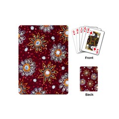 India Traditional Fabric Playing Cards (mini)  by Amaryn4rt