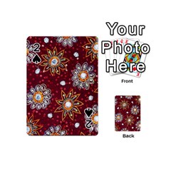 India Traditional Fabric Playing Cards 54 (mini)  by Amaryn4rt