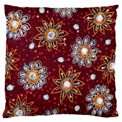 India Traditional Fabric Standard Flano Cushion Case (one Side) by Amaryn4rt