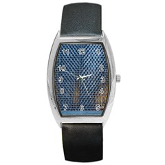 Parametric Wall Pattern Barrel Style Metal Watch