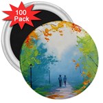 Park Nature Painting 3  Magnets (100 pack) Front