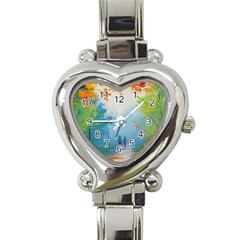 Park Nature Painting Heart Italian Charm Watch by Amaryn4rt