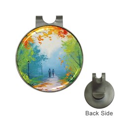 Park Nature Painting Hat Clips With Golf Markers by Amaryn4rt