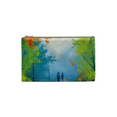 Park Nature Painting Cosmetic Bag (small)  by Amaryn4rt