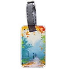 Park Nature Painting Luggage Tags (two Sides) by Amaryn4rt