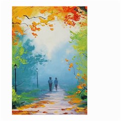 Park Nature Painting Small Garden Flag (two Sides)