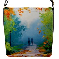 Park Nature Painting Flap Messenger Bag (s)