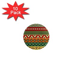 Mexican Folk Art Patterns 1  Mini Magnet (10 Pack) 