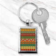 Mexican Folk Art Patterns Key Chains (rectangle)  by Amaryn4rt