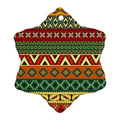 Mexican Folk Art Patterns Ornament (snowflake) by Amaryn4rt