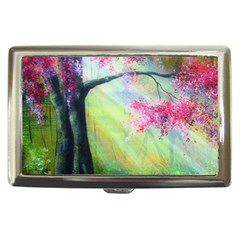 Forests Stunning Glimmer Paintings Sunlight Blooms Plants Love Seasons Traditional Art Flowers Sunsh Cigarette Money Cases by Amaryn4rt