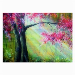 Forests Stunning Glimmer Paintings Sunlight Blooms Plants Love Seasons Traditional Art Flowers Sunsh Large Glasses Cloth by Amaryn4rt