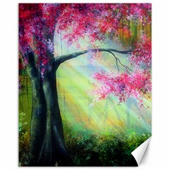 Forests Stunning Glimmer Paintings Sunlight Blooms Plants Love Seasons Traditional Art Flowers Sunsh Canvas 11  X 14   by Amaryn4rt