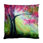 Forests Stunning Glimmer Paintings Sunlight Blooms Plants Love Seasons Traditional Art Flowers Sunsh Standard Cushion Case (One Side) Front