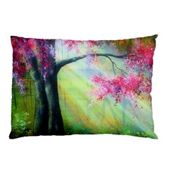 Forests Stunning Glimmer Paintings Sunlight Blooms Plants Love Seasons Traditional Art Flowers Sunsh Pillow Case by Amaryn4rt